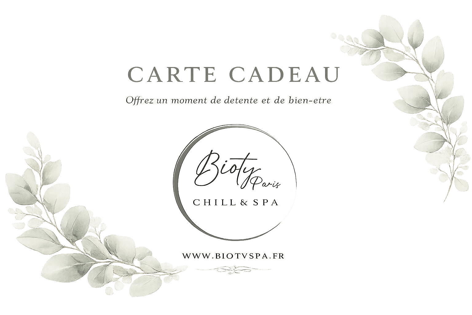 Carte cadeau Bioty Chill & Spa