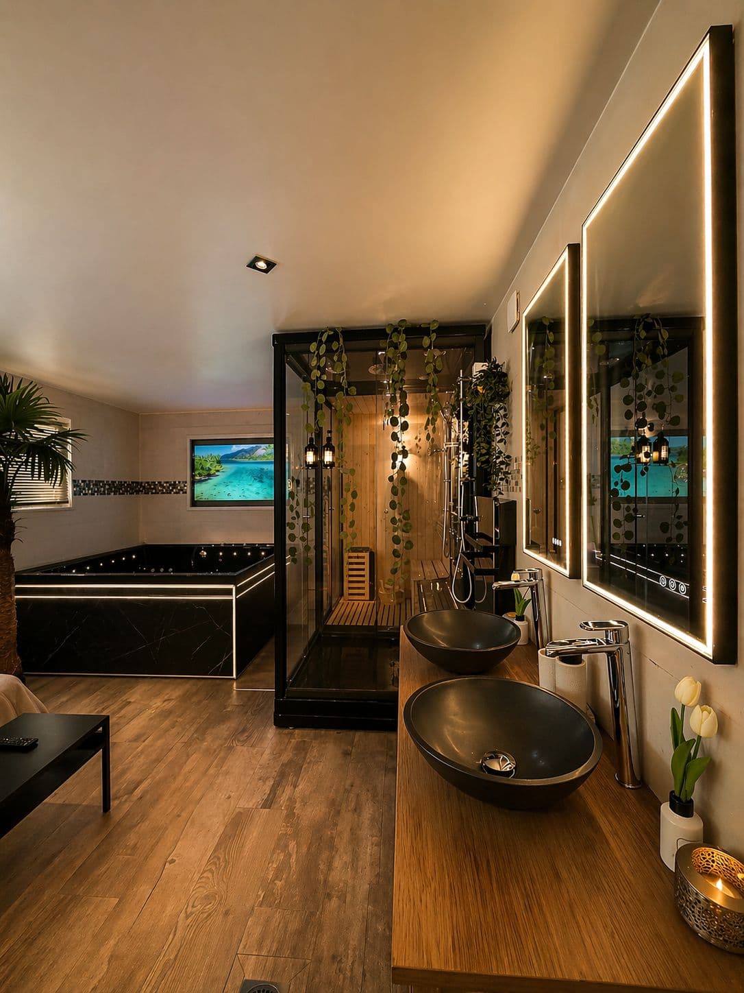 Suite spa privatisée nuit chez Bioty Chill & Spa